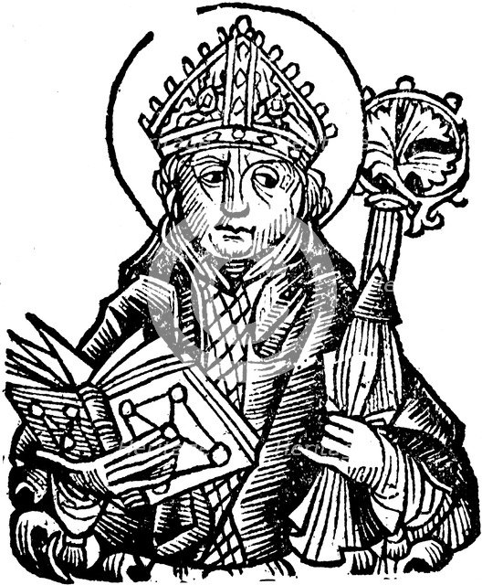 Thomas a Becket (1118-1170), English churchman, saint and martyr, 1493. Artist: Unknown