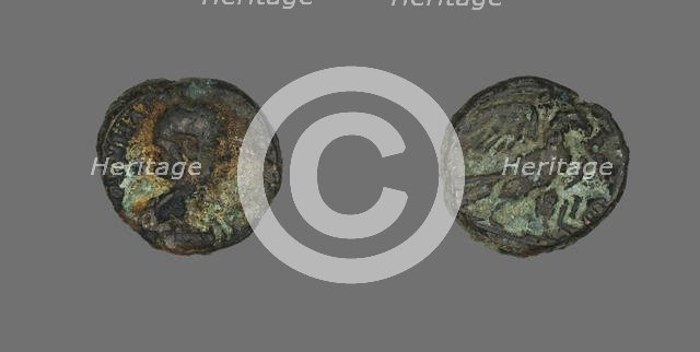 Tetradrachm (Coin) Portraying Empress Salonina, 267-268. Creator: Unknown.