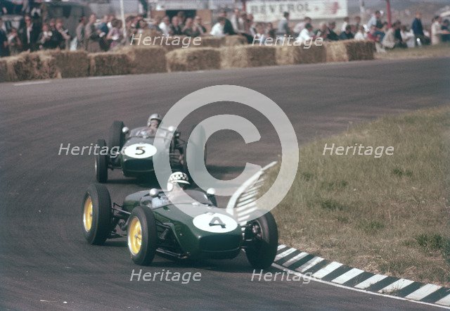 Innes Ireland driving a Lotus 18, Dutch Grand Prix, Zandvoort, 1960. Artist: Unknown