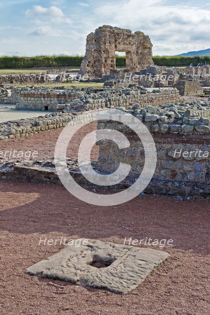 Ruins of the baths, Wroxeter Roman City, Shropshire, c2000-c2017. Artist: Peter Williams.