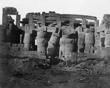 Temple ruins, Egypt, 1852.  Artist: Maxime du Camp