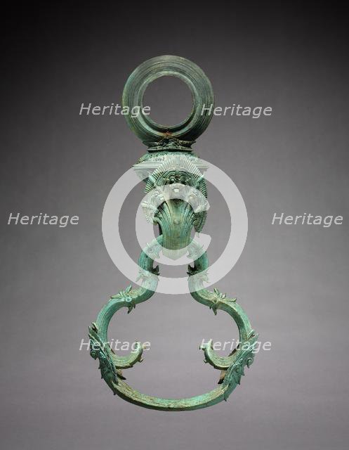 A Pair of Decorated Palanquin Hooks and Rings, 1100-1175. Creator: Unknown.