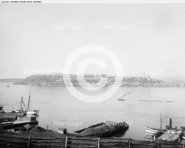 Quebec from Levis, Quebec, between 1890 and 1901. Creator: Unknown.