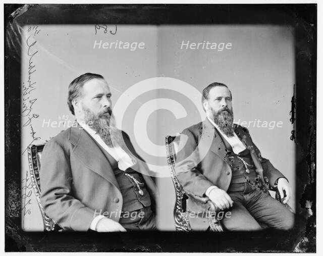 Jay Abel Hubbell of Michigan, 1874. Creator: Unknown.