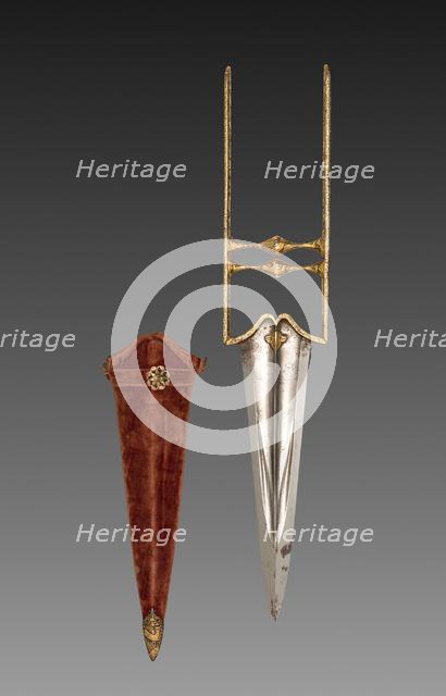 Katar dagger, 1700s. Creator: Unknown.