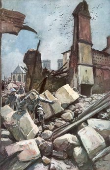 'On the Old Walls of Verdun', France, June 1916, (1926).Artist: Francois Flameng