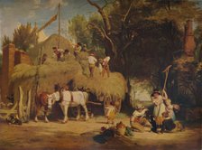 'Stacking Hay', 1840, (1938). Artist: William Frederick Witherington.