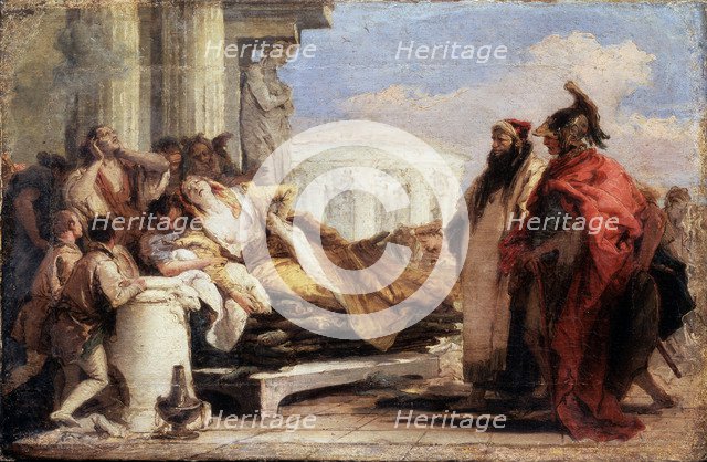 'The Death of Dido', 1757-1760.  Artist: Giovanni Battista Tiepolo