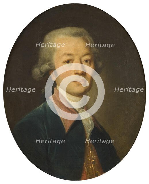 Portrait of a Man in Blue, c18th century. Creator: Jean-Baptiste Greuze.