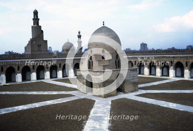 Mosque of Ibn Tulun, Built AD 876-879, Cairo, c20th century. Artist: CM Dixon.