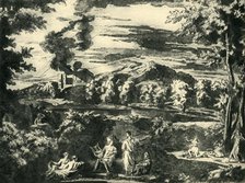 Landscape with Orpheus and Eurydice, mid 17th century, (1943). Creator: Nicolas Poussin.