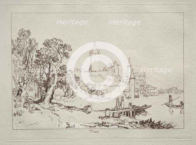 Liber Studiorum: Ville de Thun, Switzerland. Creator: Joseph Mallord William Turner (British, 1775-1851).