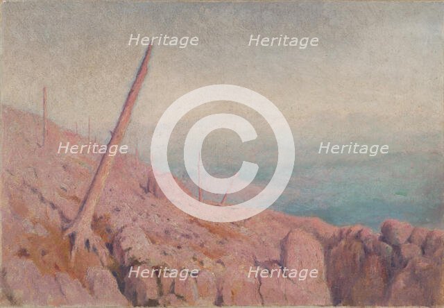 Rocky landscape, (Windthrow), early 20th century. Creator: Dezider Czölder.