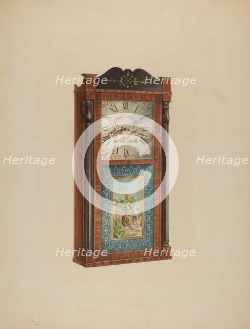 Shelf Clock, c. 1938. Creator: Lawrence Phillips.