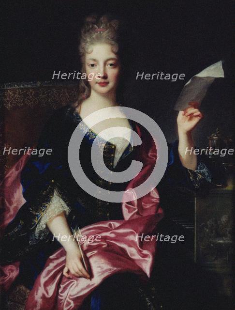 Portrait of the Composer Elisabeth Claude Jacquet de La Guerre (1665-1729). Creator: Troy, François, de (1645-1730).
