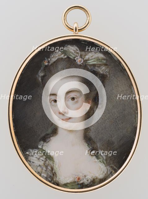 Portrait of a young lady, at the latest 1793. Creator: Peter Adolf Hall.