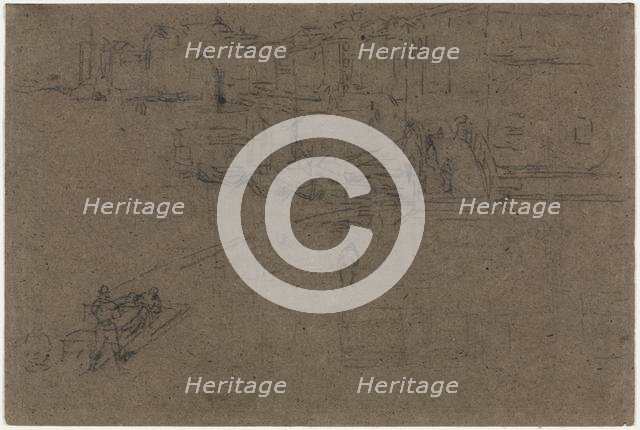 The Riva, Venice. Creator: James McNeill Whistler (American, 1834-1903).