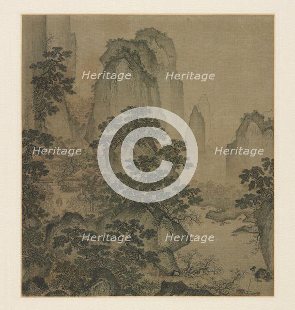 The Haven of the Peach-Blossom Spring, mid-1400s. Creator: Shi Rui (Chinese, c. 1400-c. 1470), attributed to.