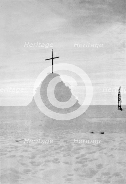 'The Last Rest (The Grave of Scott, Wilson and Bowers)', November 1912, (1913). Artist: Tryggve Gran.