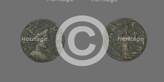 Coin Depicting the Amazon Cyme, 253-268. Creator: Unknown.