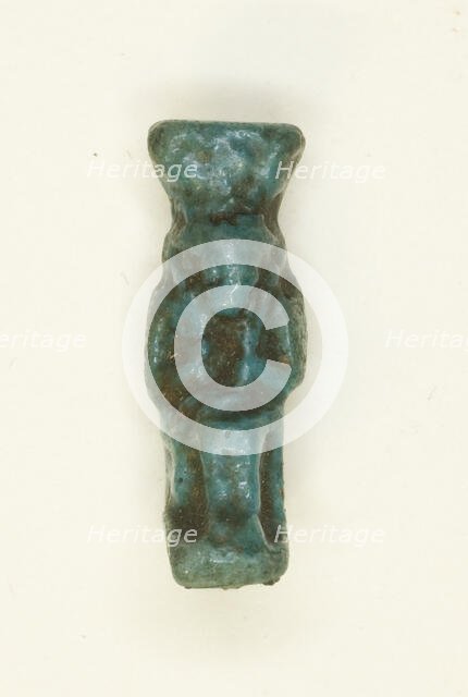 Amulet of the Goddess Hathor with Menat and Sistrum, Egypt, Late Period (?) (664-332 BCE). Creator: Unknown.