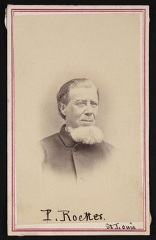 Portrait of Paulus Roetter (1806-1894), Before 1894. Creator: Hall's Capitol Gallery.
