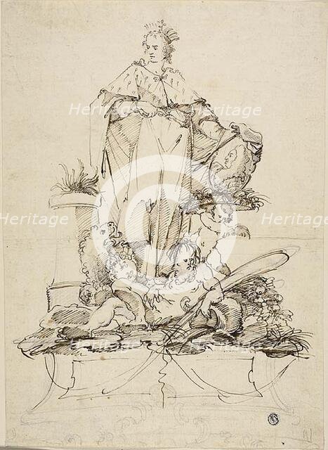 Allegory in Honor of Grand Duke Gian-Gastone de'Medici, n.d. Creator: Pietro Antonio Novelli.