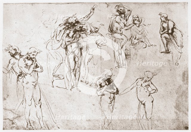 'The Adoration of the Kings', c1481. Artist: Leonardo da Vinci