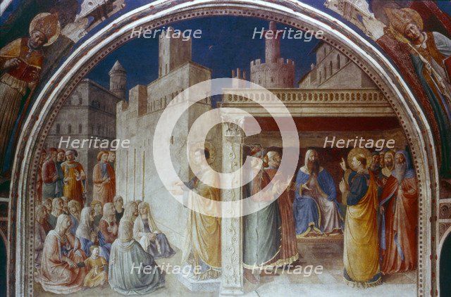 'St Stephen Preaching', mid 15th century. Artist: Fra Angelico