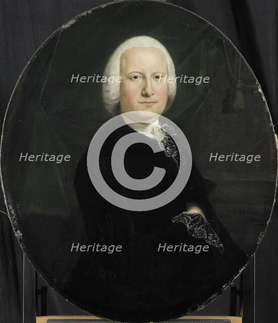 Portrait of Adriaan du Bois, Director of the Rotterdam Chamber of the Dutch East India Company, elec Creator: Jean Humbert.