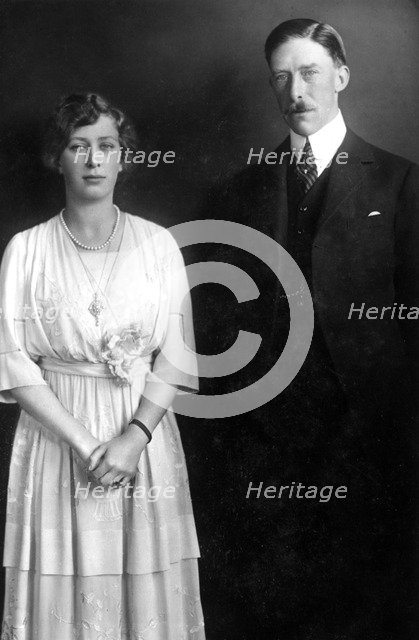 Princess Mary (1897-1965) and Viscount Lascelles (1882-1947), c1920s. Artist: Unknown