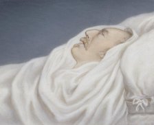 Gustav IV Adolf, 1778-1837, on his deathbed, mid-19th century. Creator: Gustav Nehrlich.