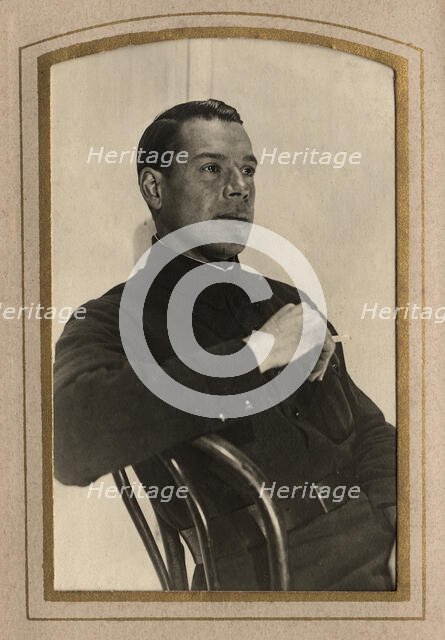 A young man in a military jacket, probably the son of A.F. Domishkevich, late 19th-early 20th cent. Creator: Unknown.