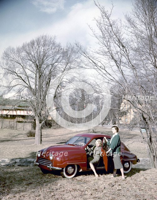 Saab 92 car, Sweden, 1952-1953. Artist: Göran Algård