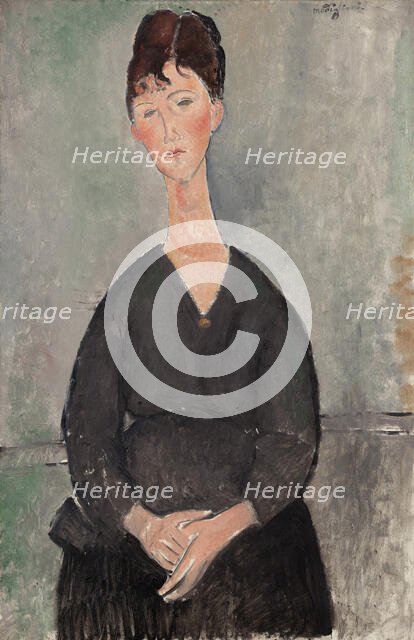 Café Singer, 1917. Creator: Modigliani, Amedeo (1884-1920).