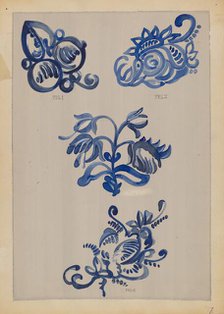 Decoration for Stoneware, 1935/1942. Creator: A. Zimet.