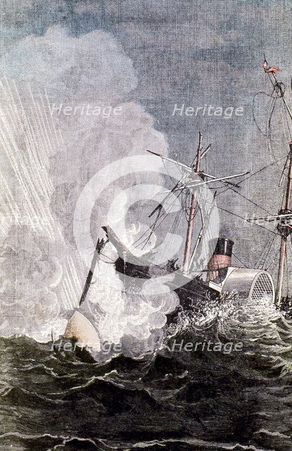 Scene from Jules Verne's From the Earth to the Moon, 1865. Artist: Unknown