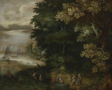 Landscape with the Scene of the Flight to Egypt, before 1615. Creator: Unknown.