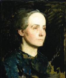 Portrait of a Woman (Miss Gertrude Bloede), ca. 1881. Creator: Abbott Handerson Thayer.
