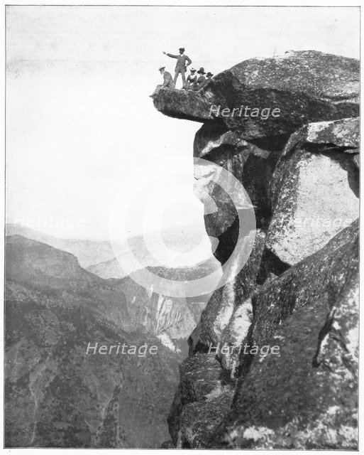 Glacier Point, Yosemite Valley, California, USA, late 19th century.Artist: John L Stoddard