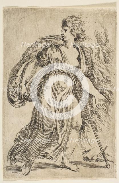 Dido Killing Herself, ca. 1660. Creator: Stefano della Bella.