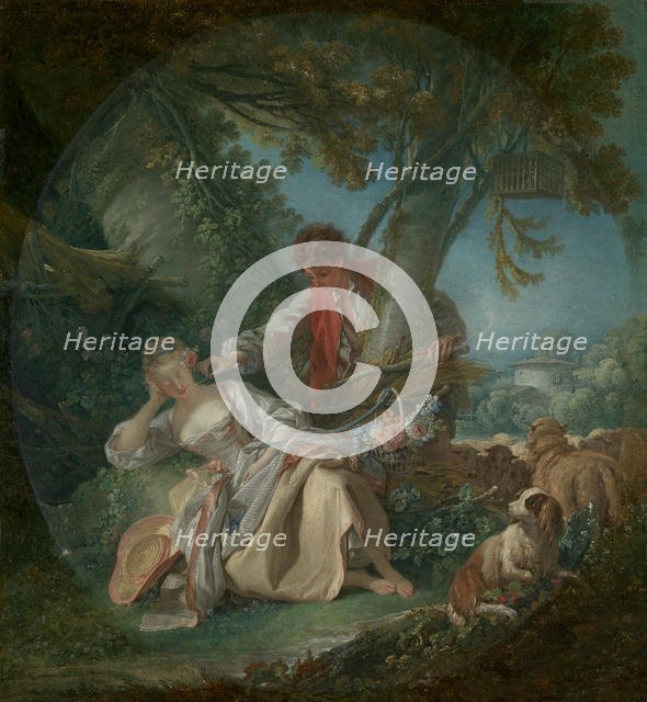 The Interrupted Sleep, 1750. Creator: Francois Boucher.