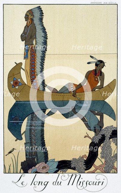 'The Length of the Missouri', 1922. Artist: Georges Barbier