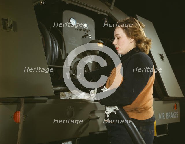Agnes Cliemka, age 23, married and husband may be going into the service..., Milwaukee, Wis., 1943. Creator: Howard Hollem.