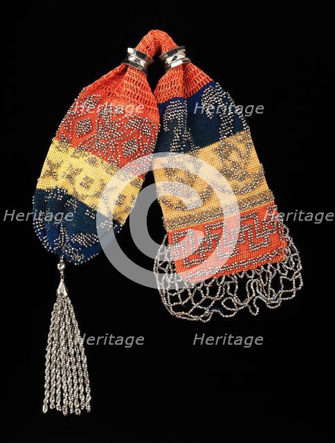 Miser's purse, American, 1840-60. Creator: Unknown.