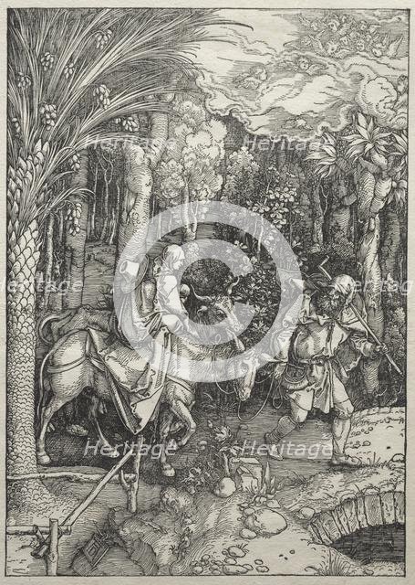 Life of the Virgin: Flight into Egypt, 1504-1505. Creator: Albrecht Dürer (German, 1471-1528).