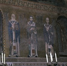 A mosaic showing the Fathers of the Church, 12th century. Artist: Unknown
