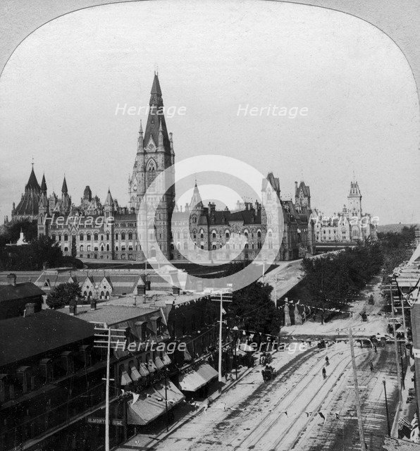 Houses of Parliament, Ottawa, Ontario, Canada.Artist: Keystone View Company