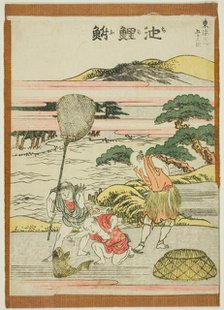 Chiriyu, from the series "Fifty-three Stations of the Tokaido (Tokaido gojusan tsugi)", Japan, c1806 Creator: Hokusai.