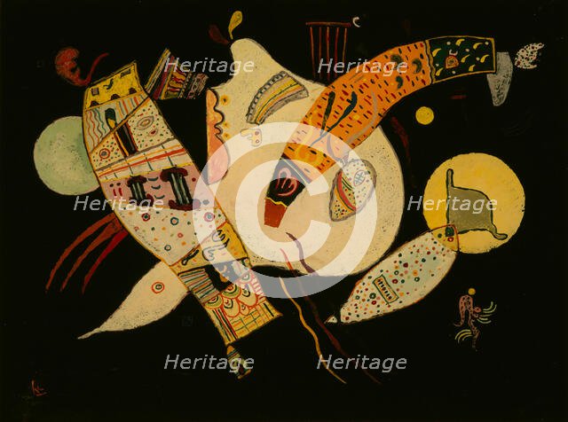 Shapes in Tension, 1936. Creator: Kandinsky, Wassily Vasilyevich (1866-1944).